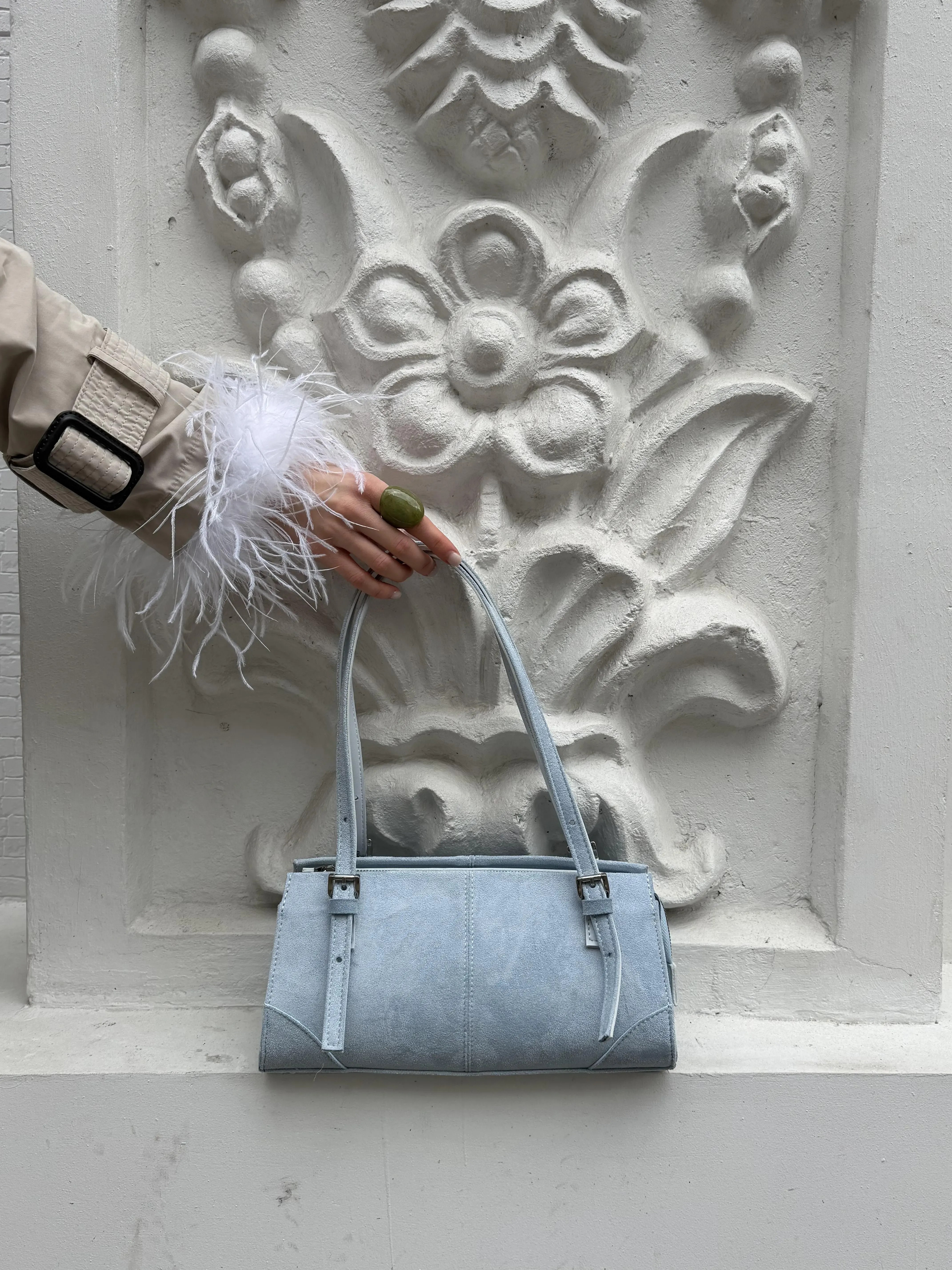 MIRA BAG SUEDE BLUE